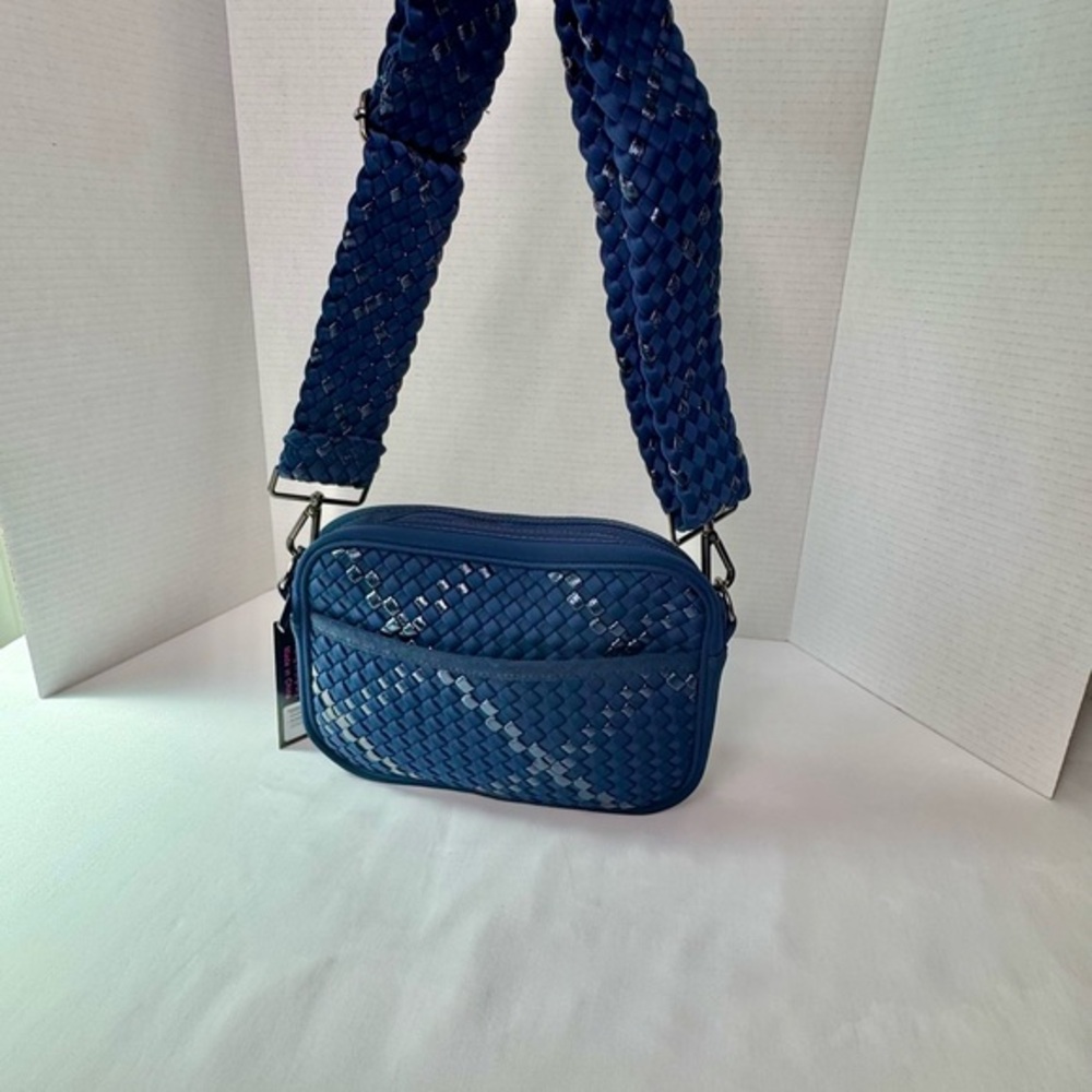 HAUTE SHORE Navy Woven Crossbody Bag‎ - Picture 4 of 7